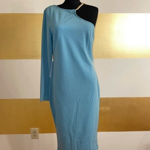 AX Paris Mint Green One shoulder dress